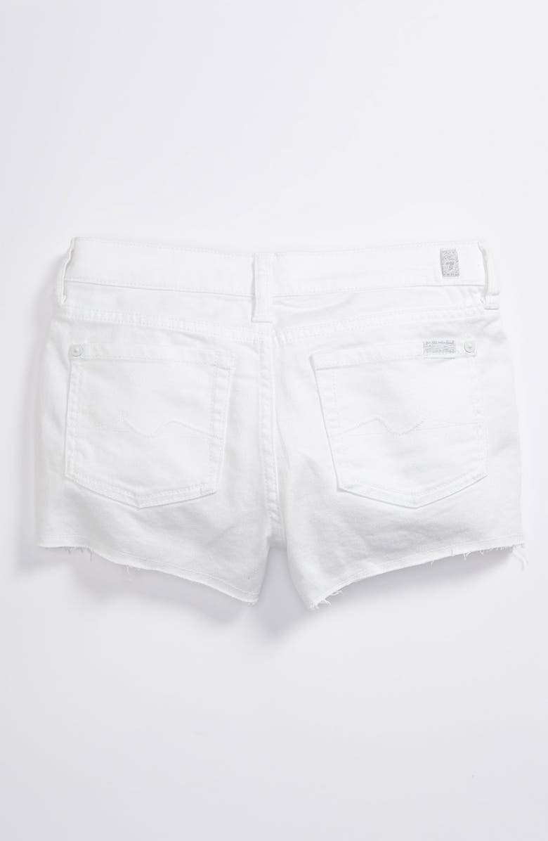 7 For All Mankind® Frayed Shorts (Big Girls) | Nordstrom