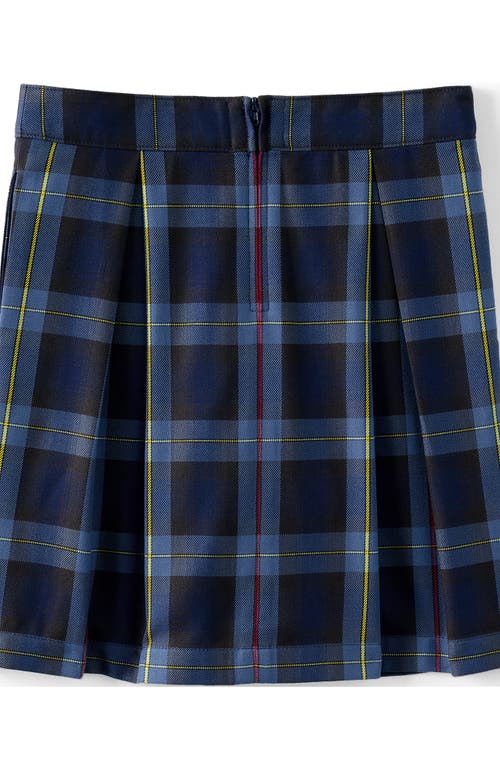 Shop Lands' End School Uniform Girls Plaid Skort Top Of Knee In French Blue Plaid