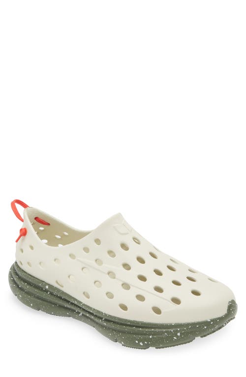 Gender Inclusive Revive Shoe in Cream/Forest Green