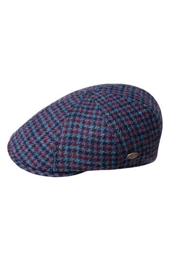 Bailey Furman Driving Cap In Blue Plaid