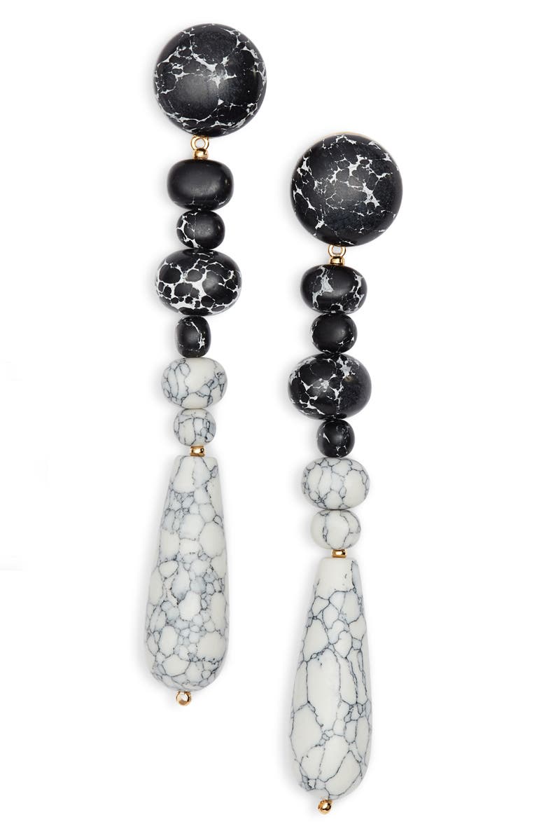 LELE SADOUGHI Copacabana Drop Earrings, Main, color, BLACK AND WHITE