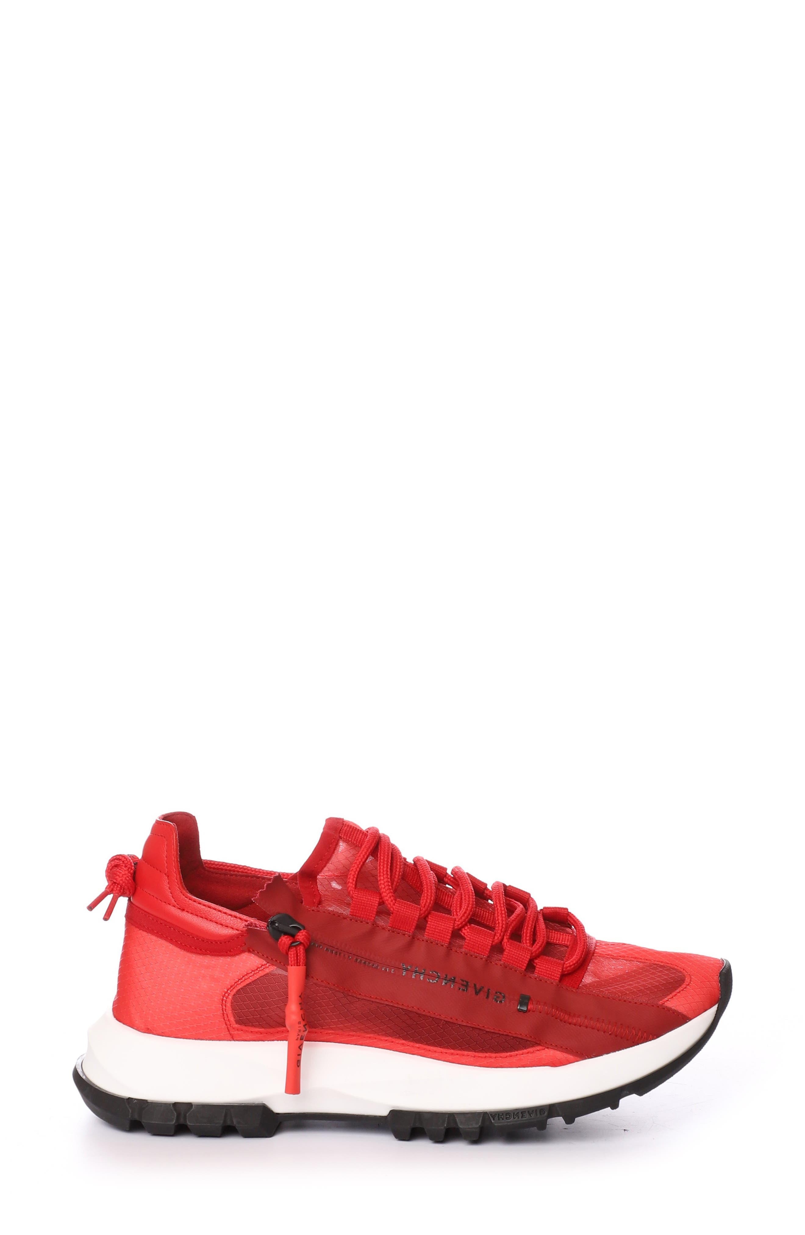 短納期対応 ジバンシー Givenchy レディース スニーカー シューズ 靴 Spectre Logo Zip Runner Sneaker Red 別注