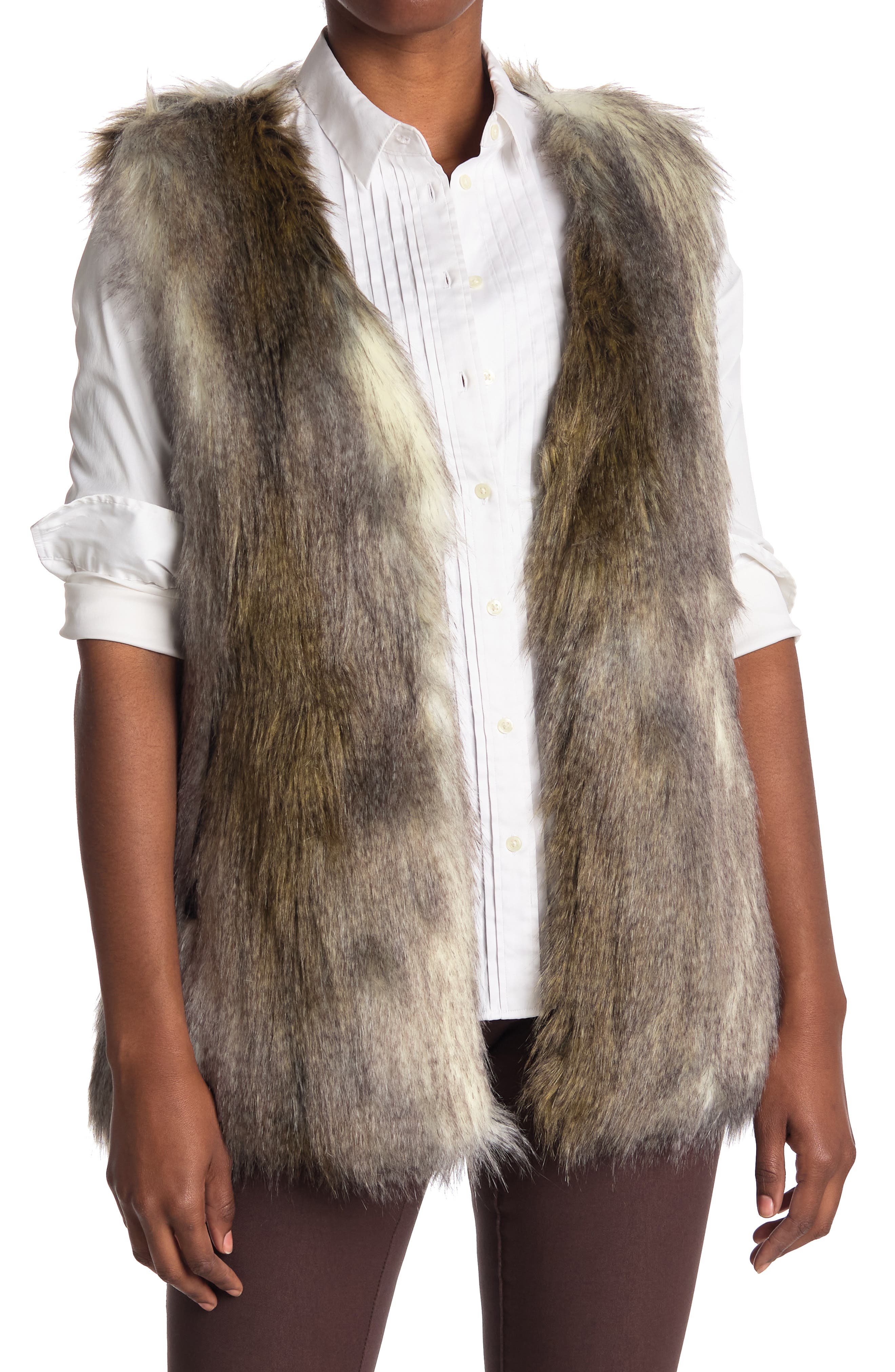 feather vest