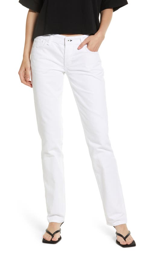 Rag & Bone Straight-leg Jeans In Bright White