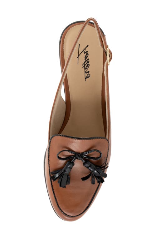 Trotters Lillie Slingback Loafer In Cognac/black