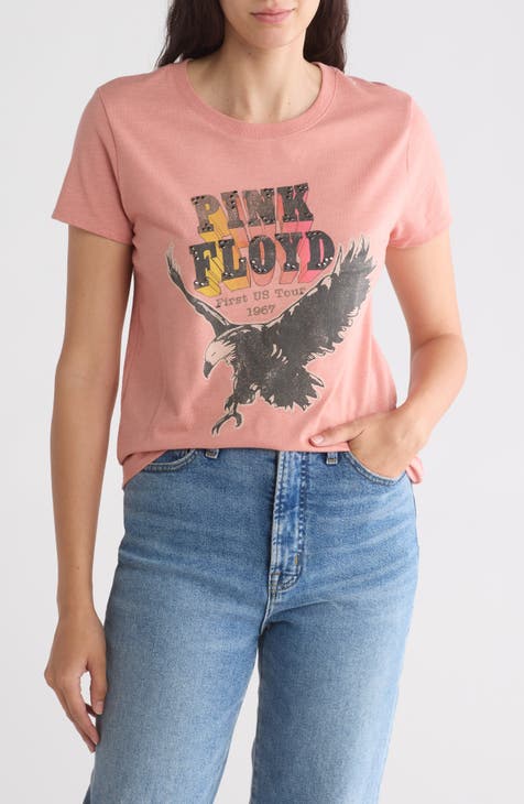 Pink Floyd Embellished Eagle Graphic T-Shirt