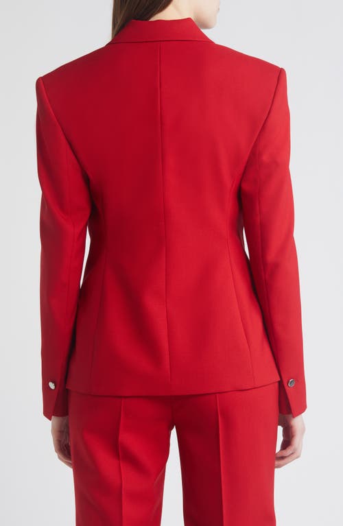 Shop Hugo Boss Boss Jokalia Virgin Wool Blazer In Hope