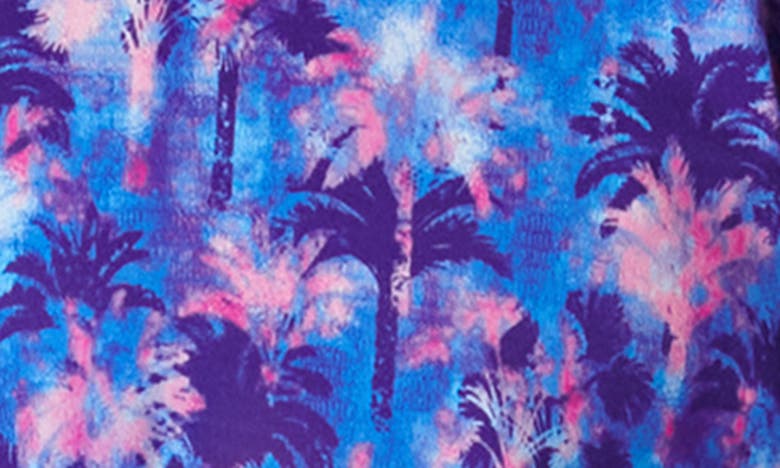 Shop Bugatchi Victor Ooohcotton® Palm Tree Print Polo In Orchid