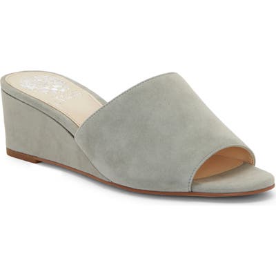 Vince Camuto Stephena Wedge Slide Sandal- Green