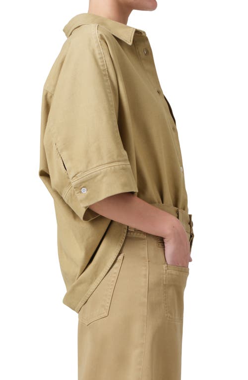 Citizen Of Humanity Citizens Of Humanity Claire Origami Twill Button-up Shirt In Heirloom