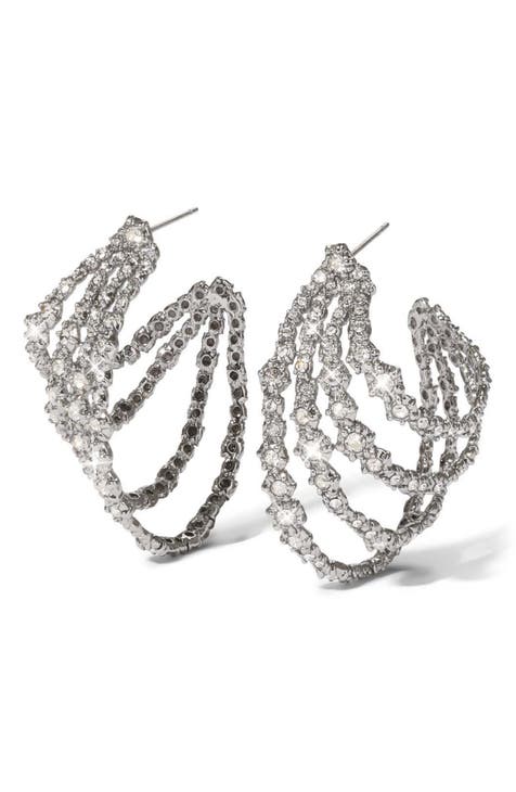 Clear Lucite Molten Clip On Earring, ALEXIS BITTAR