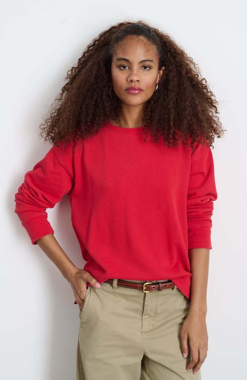 Shop Alex Mill Frankie Sweatshirt In Cardinal