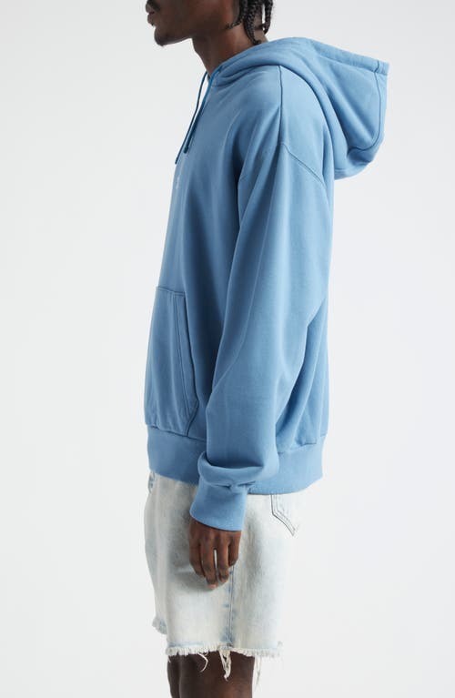 Shop Givenchy 4g Embroidered Cotton French Terry Hoodie In Blue/white