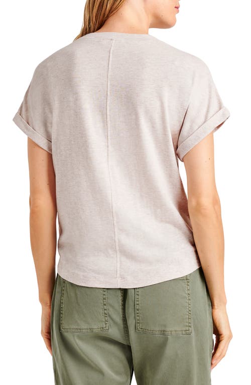 Shop Splendid Skye Slub T-shirt In Oat Heather