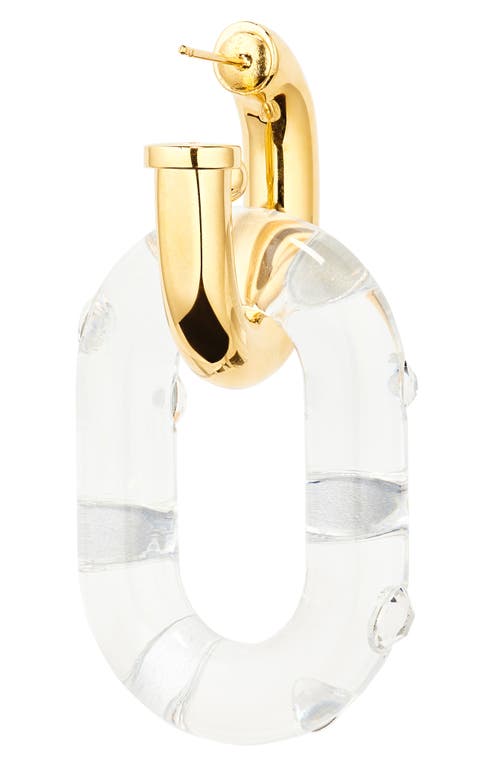 Shop Rabanne Crystal Xl Link Drop Earrings In Gold/crystal