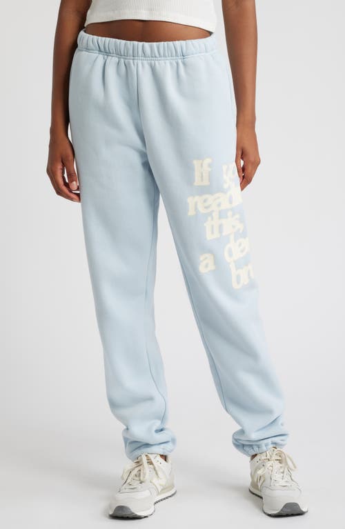 The Mayfair Group Take A Deep Breath Sweatpants In Blue