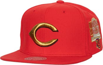 Cincinnati Reds Mitchell & Ness Cooperstown Collection Pro Crown Snapback  Hat - White