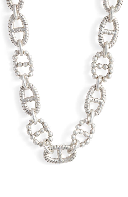 Karine Sultan Collar Chain Necklace In Silver