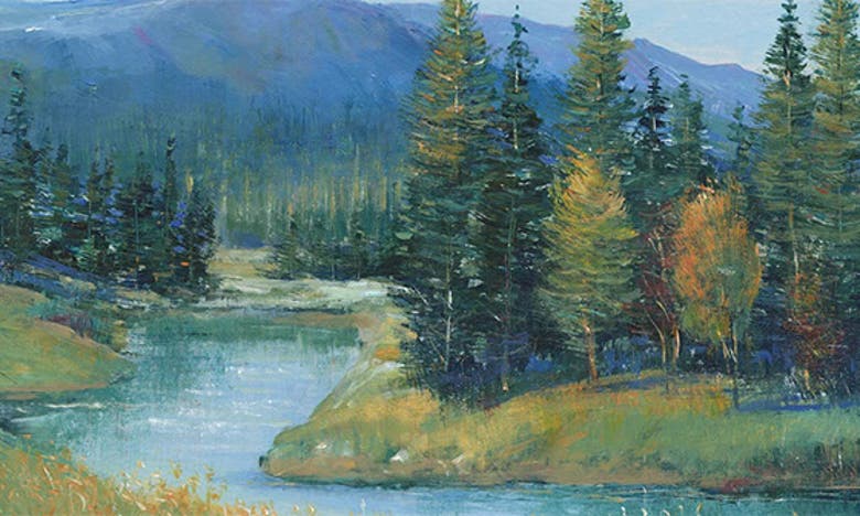 Icanvas Trout Stream Ii By Tim Otoole Canvas Wall Art In Green Mountain Valley