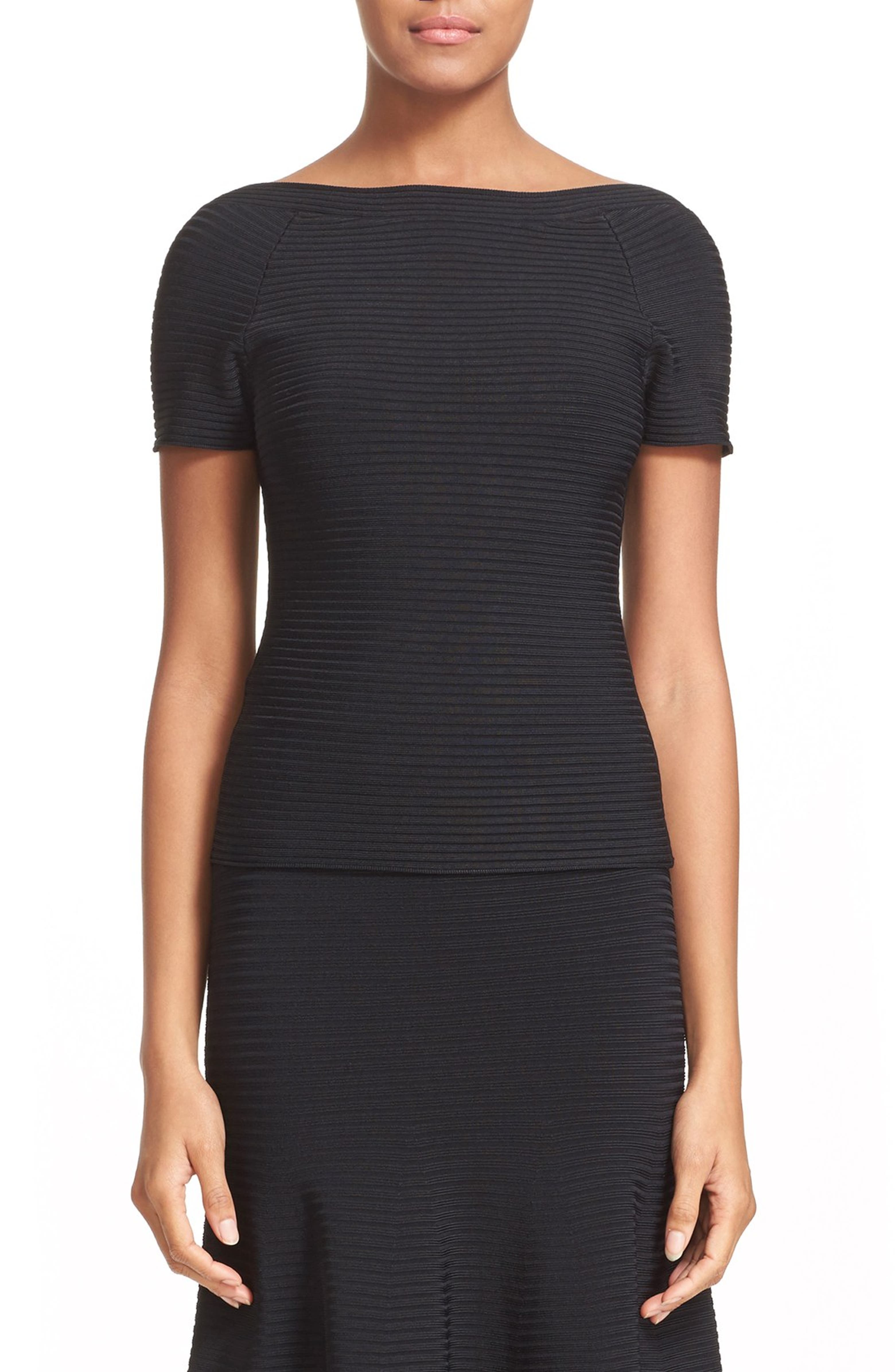 T By Alexander Wang Scoop Back Rib Knit Top | Nordstrom