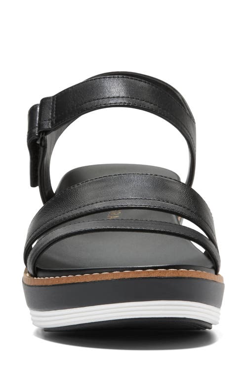 Cole Haan Originalgrand Peyton Flatform Sandal In Black/black
