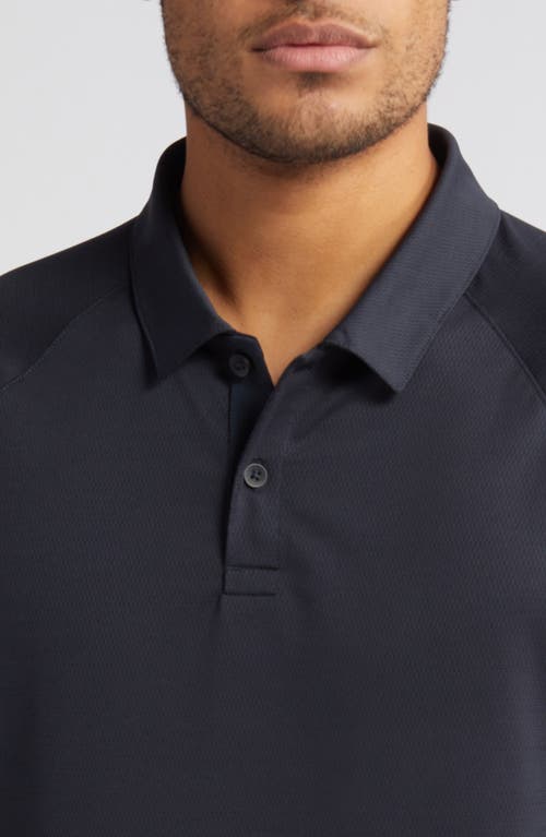 Shop Zella Chip Performance Golf Polo In Black