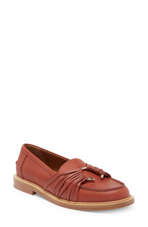 Rockport Leather Lug Sole Chain Loafers - Kacey 