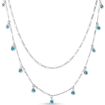 Lesa Michele Blue Eye Charm Necklace
