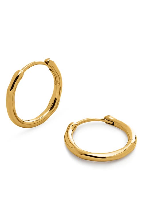 Monica Vinader Small Siren Muse Hoop Earrings in 18Ct Gold Vermeil at Nordstrom