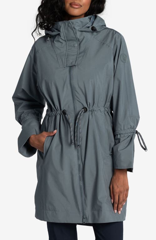 Piper Waterproof Oversize Rain Jacket in Ash