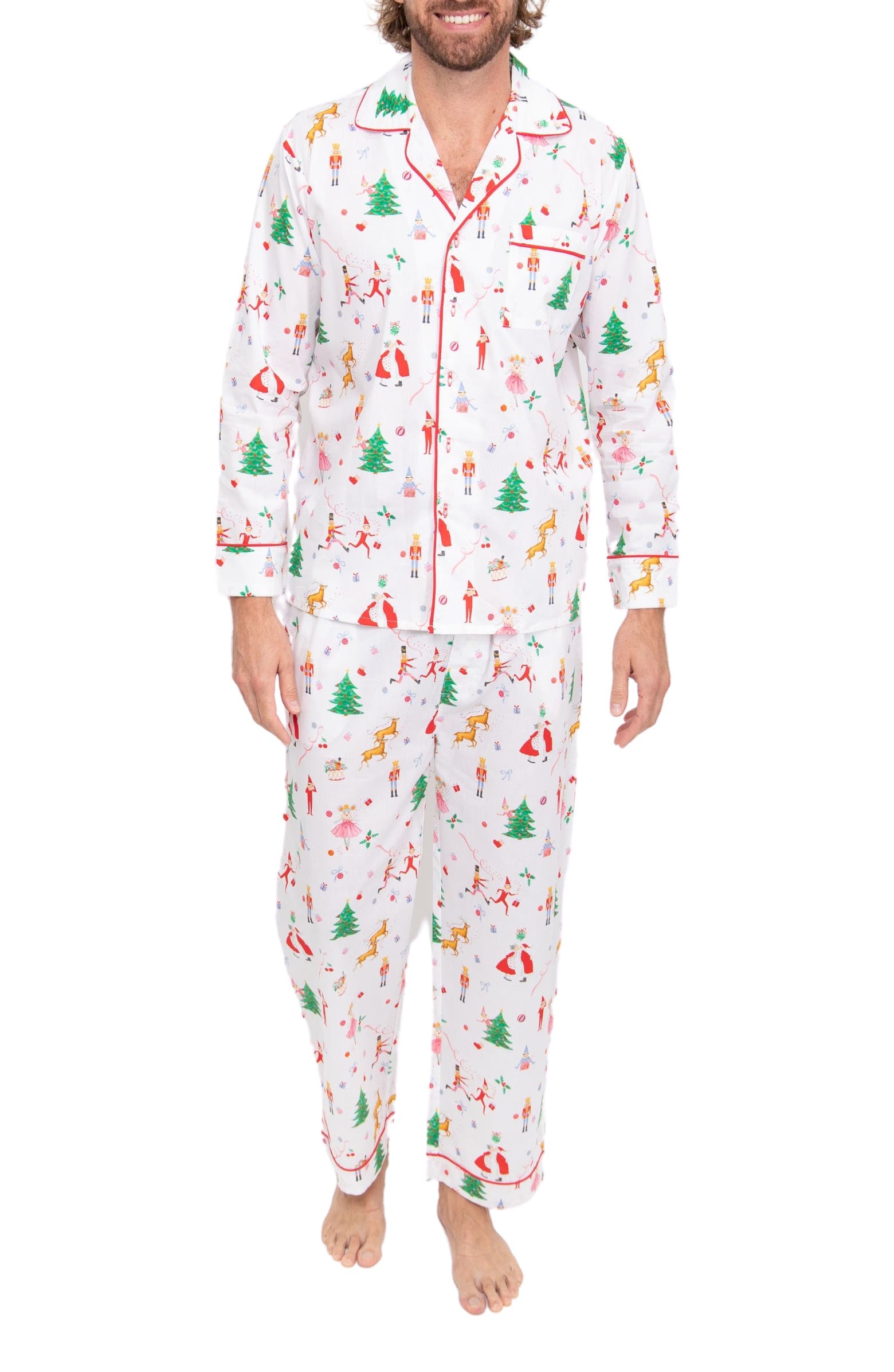 nordstrom.com | x Kathy Hilton Christmas Magic Print Cotton Pajamas
