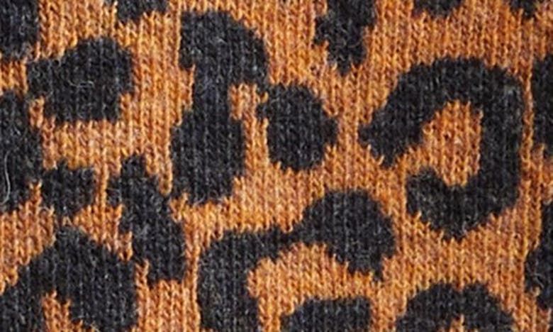 Shop Noah Animal Print Wool Cardigan In Leopard
