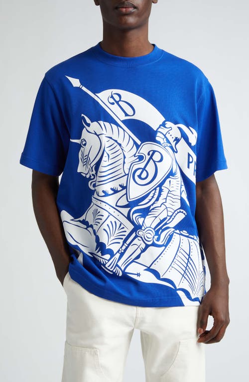 Burberry Ekd Graphic T-shirt In Blue