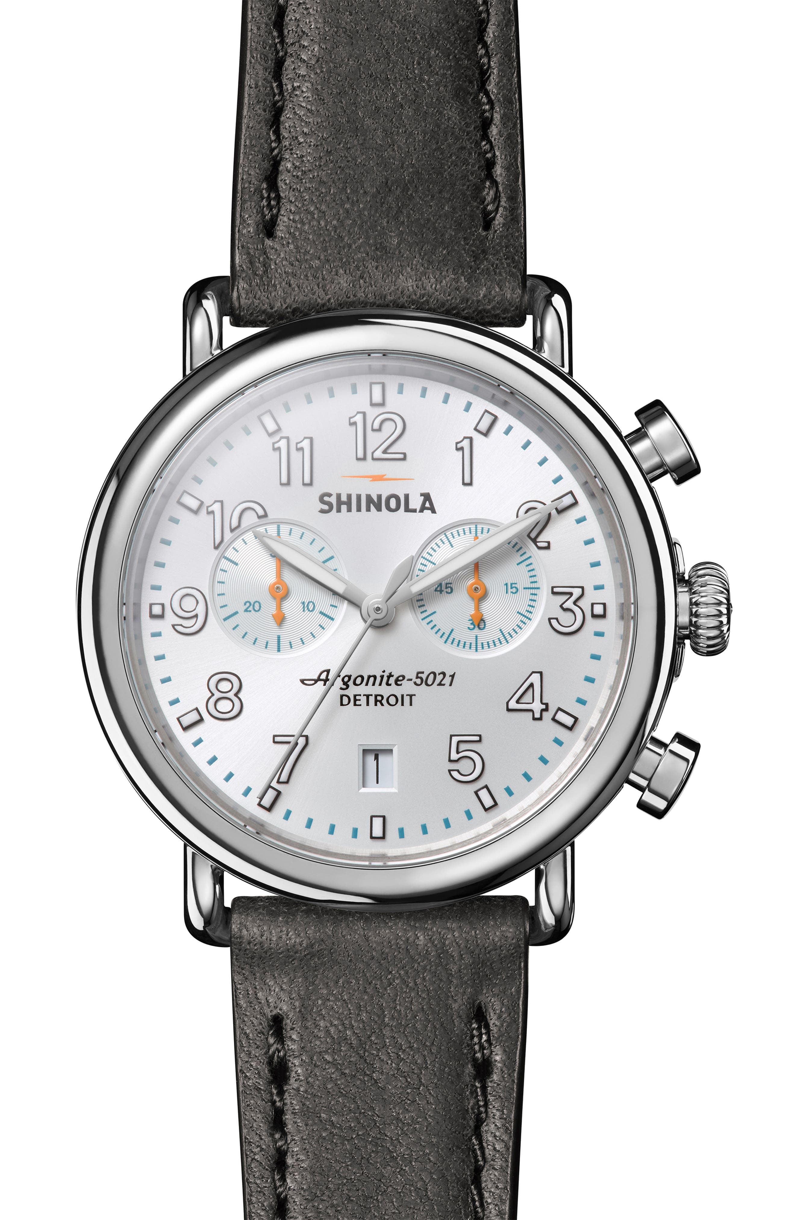 Shinola 'The Runwell Chrono' Leather Strap Watch, 41mm Nordstrom