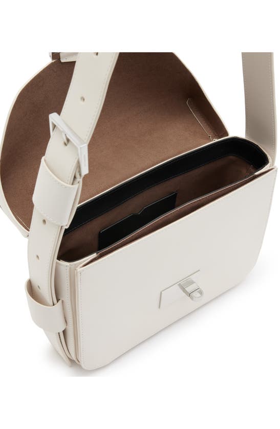 Shop Allsaints Etienne Leather Shoulder Bag In Desert White