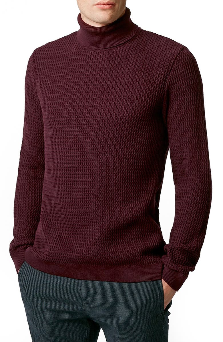 Topman Textured Turtleneck Sweater | Nordstrom