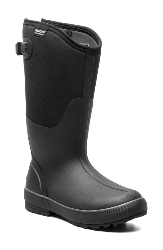 Bogs Classic Ii Adjustable Calf Waterproof Rain Boot In Black