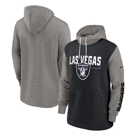 Las Vegas Raiders Mitchell & Ness Postgame Short Sleeve Hoodie - Black