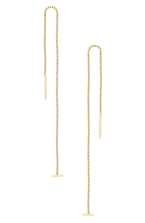 Ettika Single Chain Threader Earrings in Gold at Nordstrom
