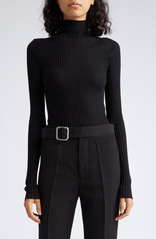 Jil Sander Seamless Merino Wool & Silk Sweater Black at Nordstrom, Us