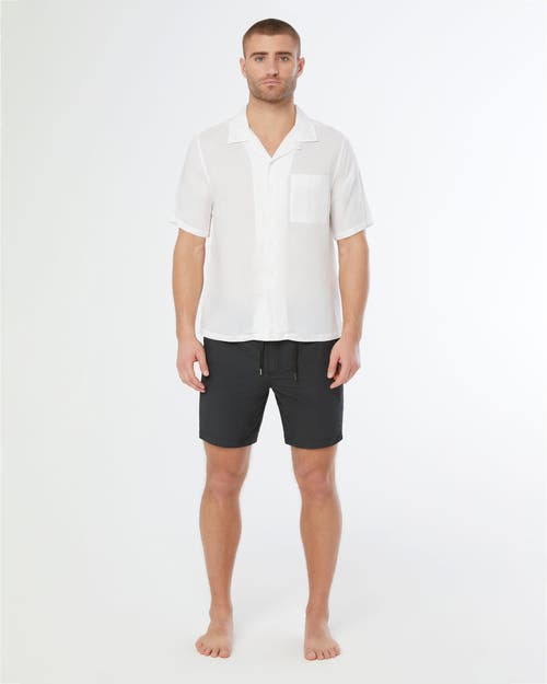 Shop Onia Air Linen Convertible Vacation Shirt In White