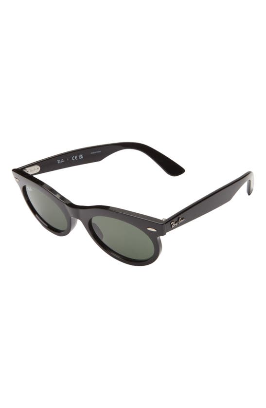 Shop Ray Ban Ray-ban Wayfarer 53mm Oval Sunglasses In Black