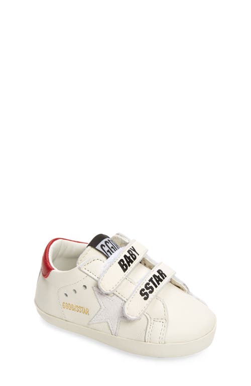 Golden Goose Old School Sneaker In White/red