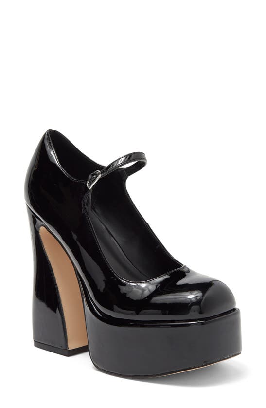 Madden Girl Khloie Platform Mary Jane Pump In Black Patent