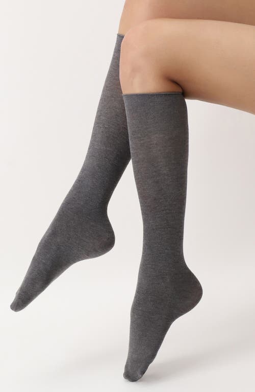 Oroblu Cheryl Knee High Socks In Gray