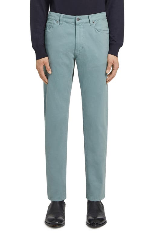 ZEGNA Stretch Denim City Fit Jeans Seafoam Blue at Nordstrom,