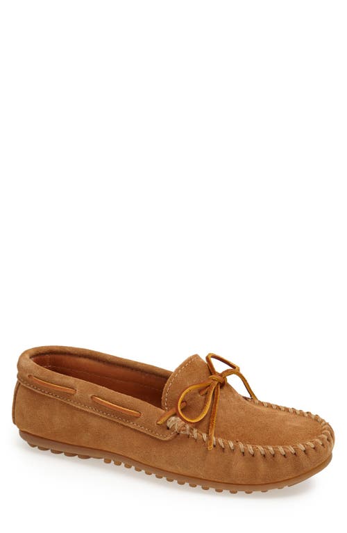Minnetonka Classic Driving Shoe Taupe at Nordstrom,