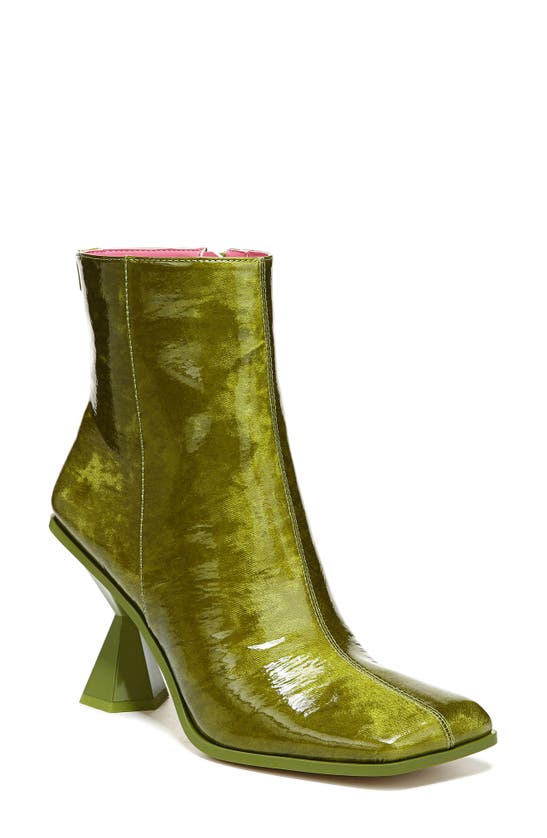 Circus By Sam Edelman Rosalie Two-tone Bootie In Chartreuse