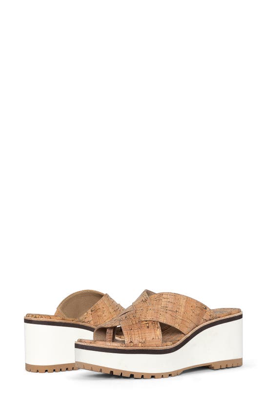 Shop Donald Pliner Wedge Platform Sandal In Natural