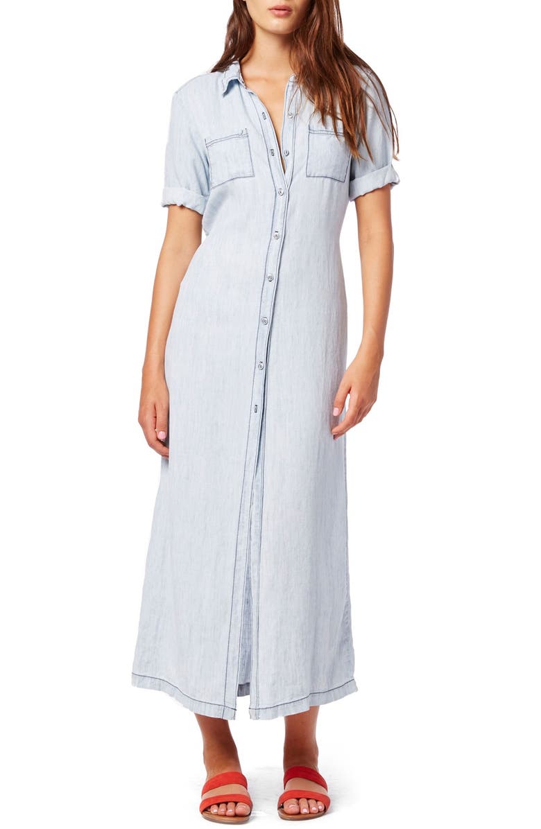 Michael Stars Button Front Chambray Maxi Dress | Nordstrom